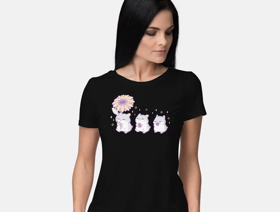 Cute Hamsters With Sunflower