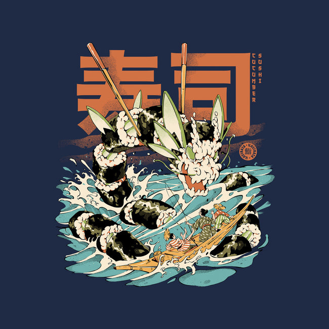 Cucumber Sushi Dragon-Unisex-Pullover-Sweatshirt-ilustrata
