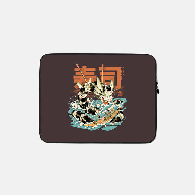 Cucumber Sushi Dragon-None-Zippered-Laptop Sleeve-ilustrata