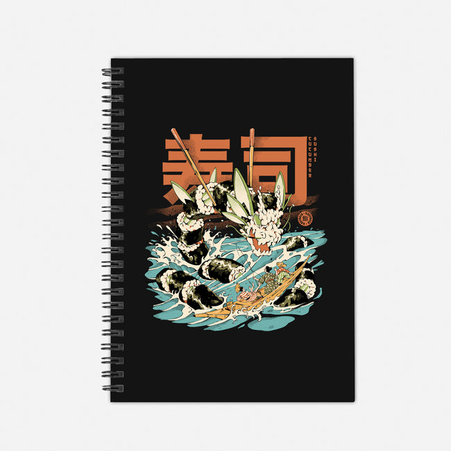 Cucumber Sushi Dragon-None-Dot Grid-Notebook-ilustrata