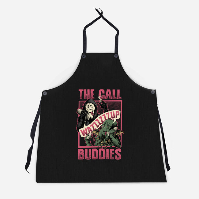 Cthulhu Call Buddies-Unisex-Kitchen-Apron-Studio Mootant