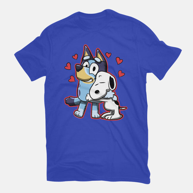 Dog Hug-Youth-Basic-Tee-nickzzarto