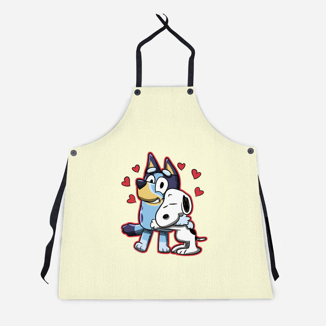 Dog Hug-Unisex-Kitchen-Apron-nickzzarto