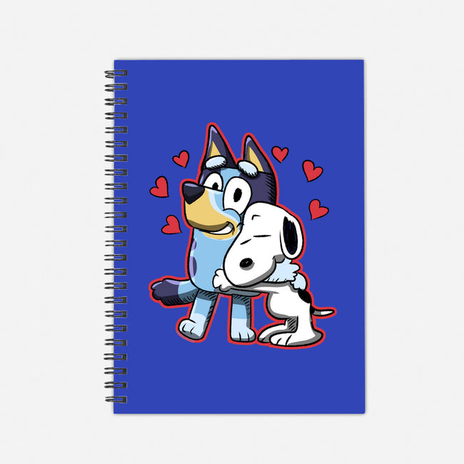 Dog Hug-None-Dot Grid-Notebook-nickzzarto