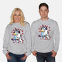 Dog Hug-Unisex-Crew Neck-Sweatshirt-nickzzarto