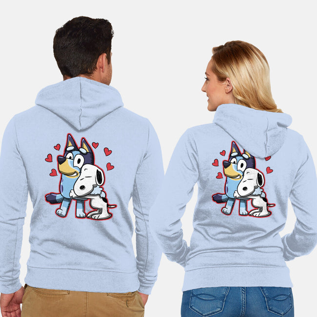 Dog Hug-Unisex-Zip-Up-Sweatshirt-nickzzarto