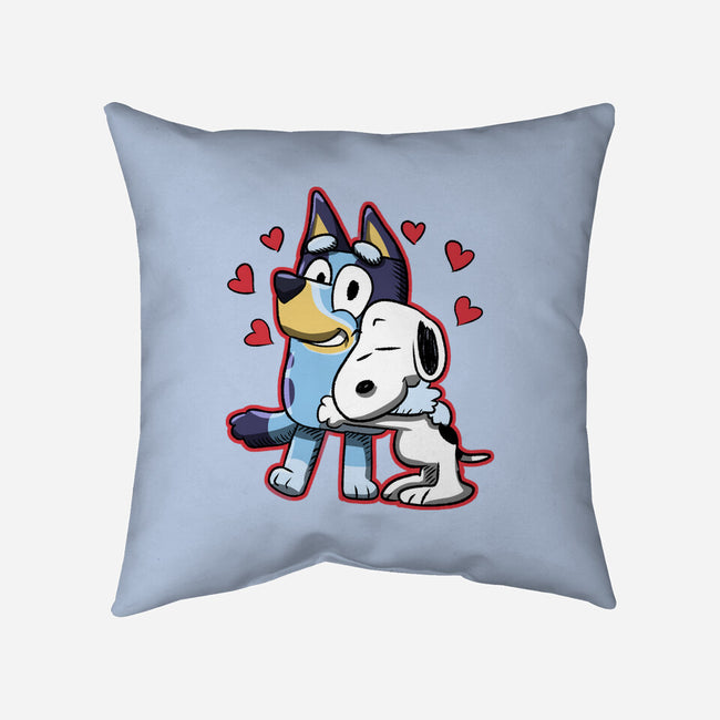 Dog Hug-None-Removable Cover w Insert-Throw Pillow-nickzzarto
