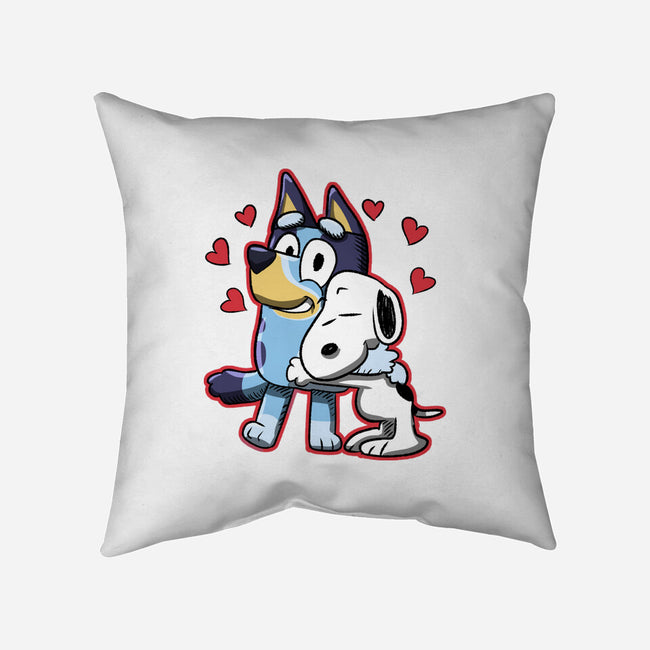 Dog Hug-None-Removable Cover w Insert-Throw Pillow-nickzzarto