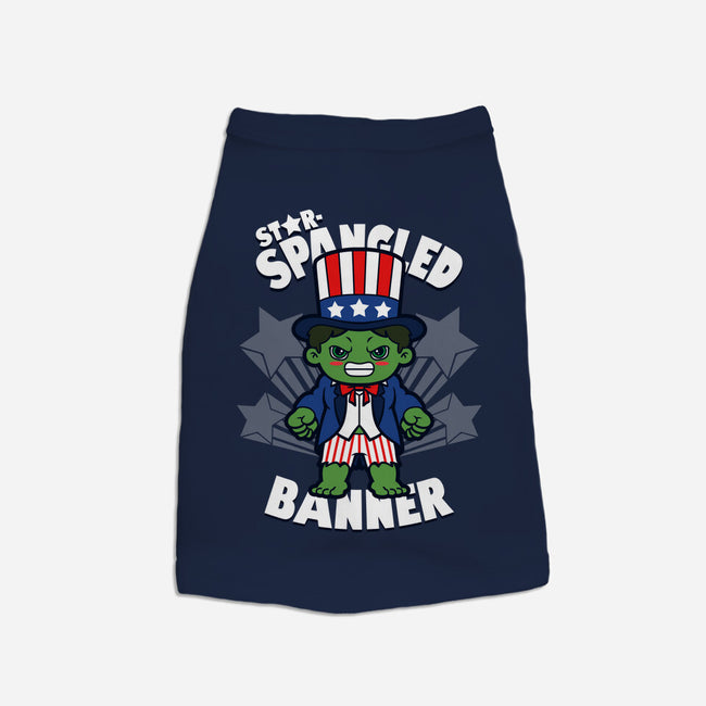 Star-Spangled Banner-Dog-Basic-Pet Tank-Boggs Nicolas