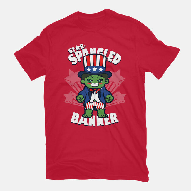 Star-Spangled Banner-Womens-Basic-Tee-Boggs Nicolas
