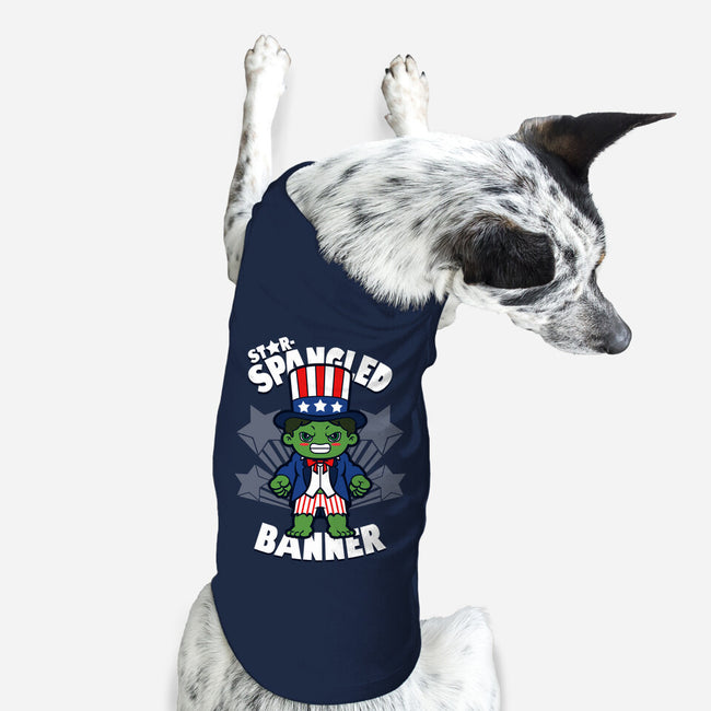 Star-Spangled Banner-Dog-Basic-Pet Tank-Boggs Nicolas
