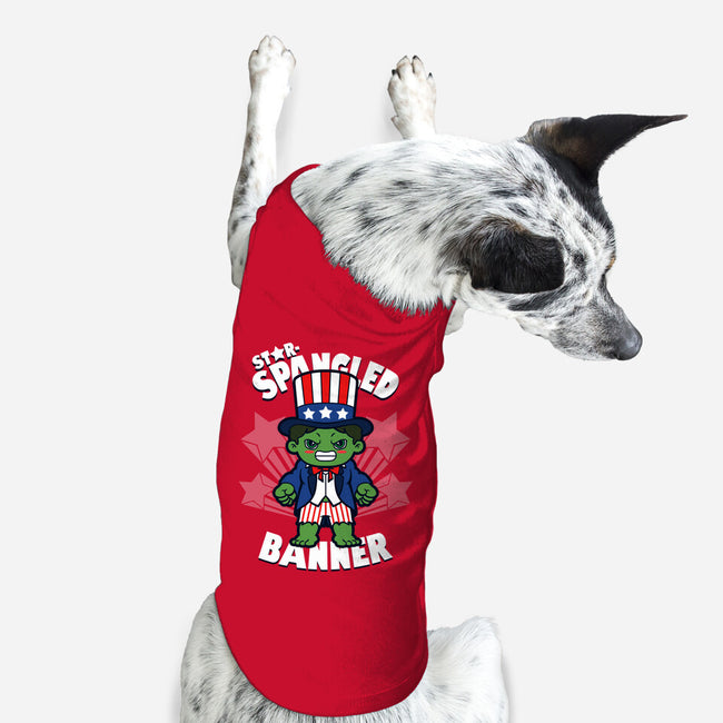 Star-Spangled Banner-Dog-Basic-Pet Tank-Boggs Nicolas
