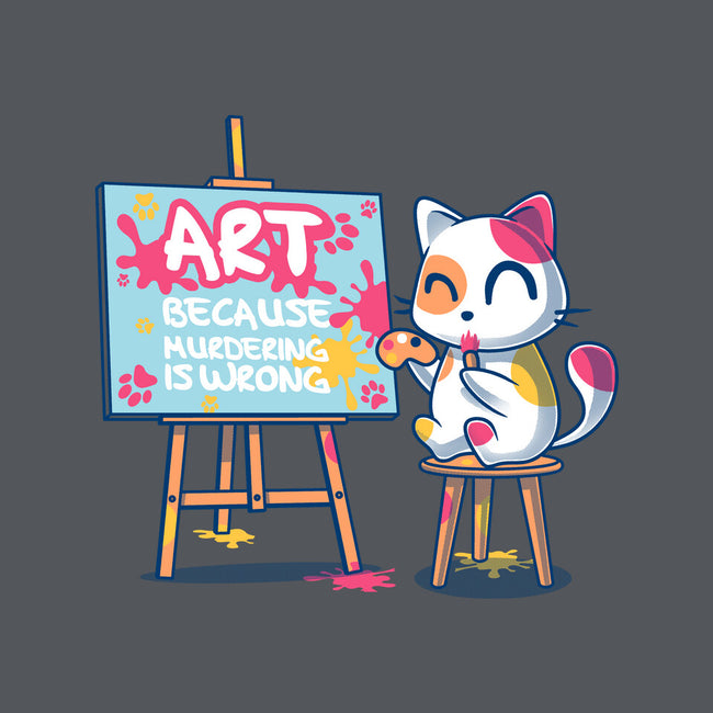 Art Because Murdering Is Wrong-Womens-Basic-Tee-erion_designs