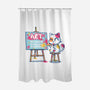 Art Because Murdering Is Wrong-None-Polyester-Shower Curtain-erion_designs