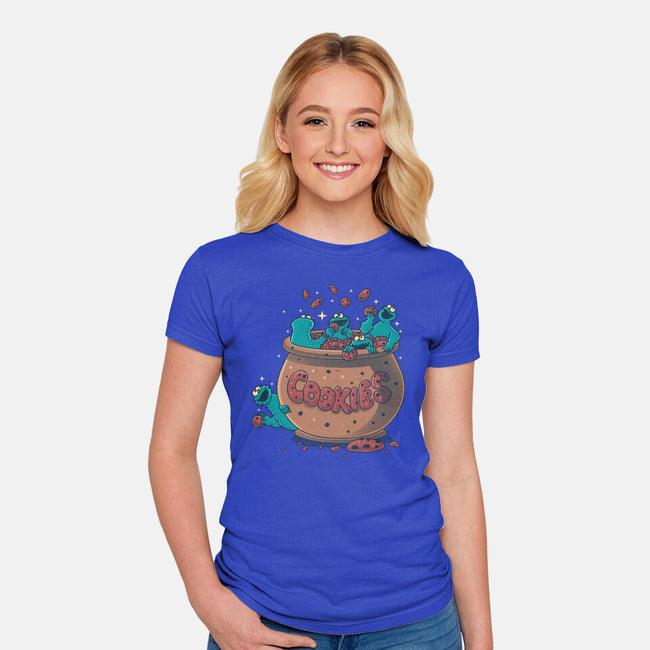 Cookies Are My Hobby-Womens-Fitted-Tee-erion_designs