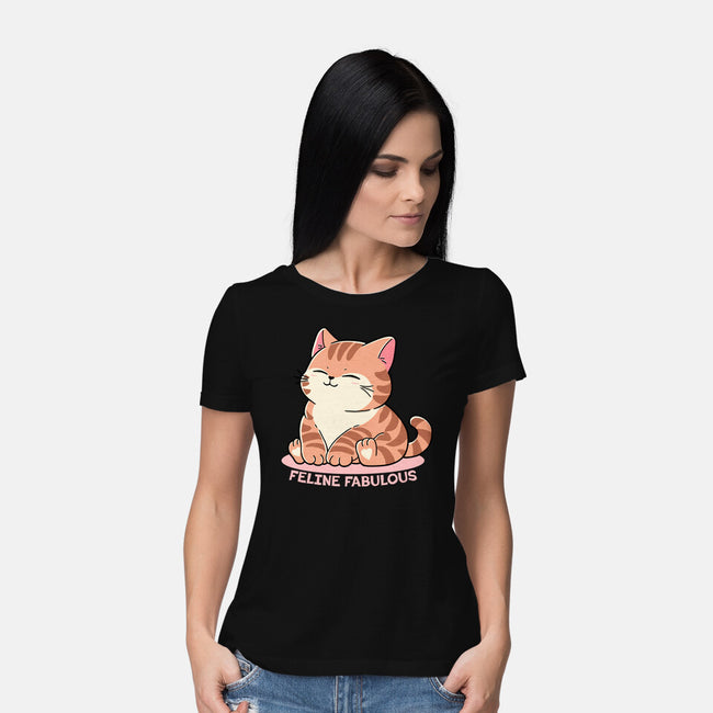 Feline Fabulous-Womens-Basic-Tee-fanfreak1