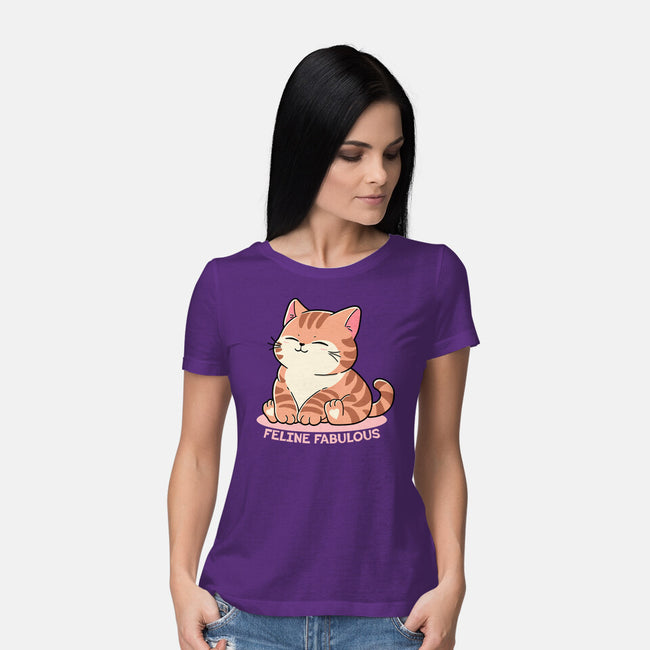 Feline Fabulous-Womens-Basic-Tee-fanfreak1