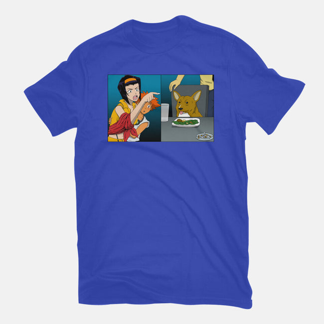 Space Cowgirl Vs Data Dog-Womens-Fitted-Tee-pigboom