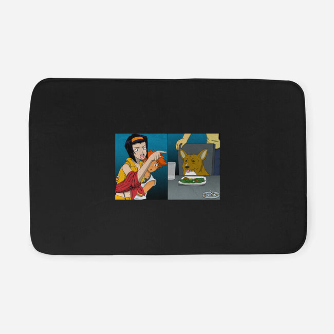 Space Cowgirl Vs Data Dog-None-Memory Foam-Bath Mat-pigboom