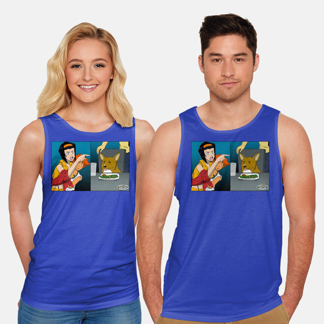 Space Cowgirl Vs Data Dog-Unisex-Basic-Tank-pigboom