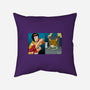 Space Cowgirl Vs Data Dog-None-Non-Removable Cover w Insert-Throw Pillow-pigboom