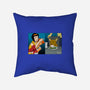 Space Cowgirl Vs Data Dog-None-Non-Removable Cover w Insert-Throw Pillow-pigboom