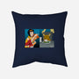 Space Cowgirl Vs Data Dog-None-Removable Cover w Insert-Throw Pillow-pigboom