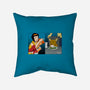 Space Cowgirl Vs Data Dog-None-Removable Cover w Insert-Throw Pillow-pigboom