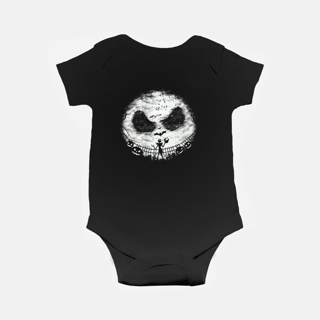 Pumpkin Landscape-Baby-Basic-Onesie-dandingeroz