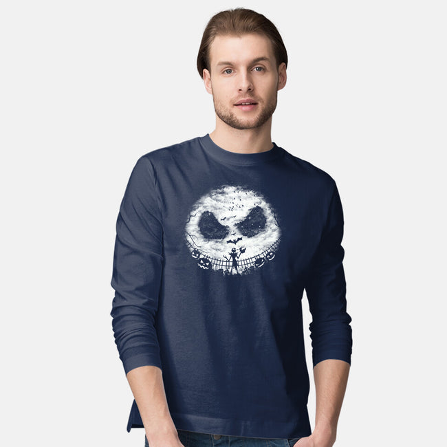 Pumpkin Landscape-Mens-Long Sleeved-Tee-dandingeroz