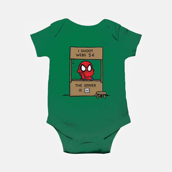 Spider Help-Baby-Basic-Onesie-Barbadifuoco