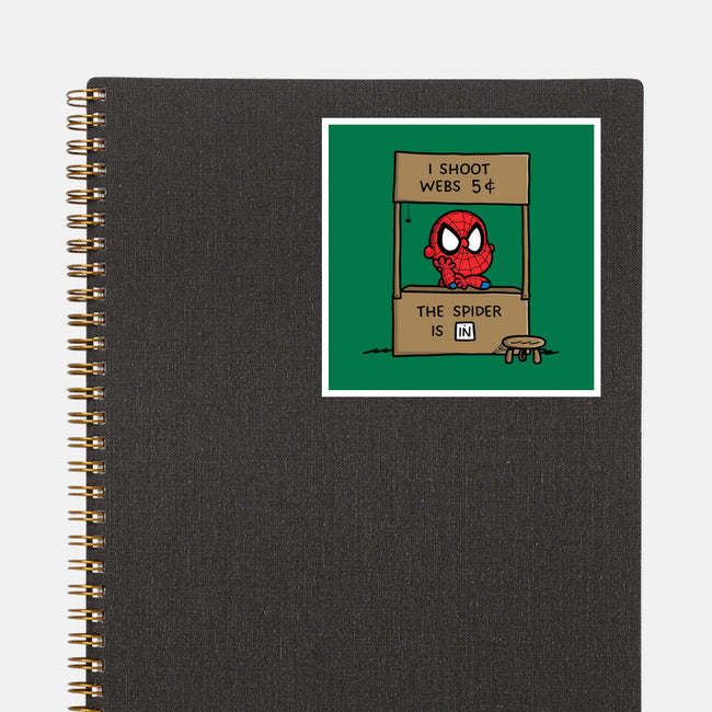 Spider Help-None-Glossy-Sticker-Barbadifuoco