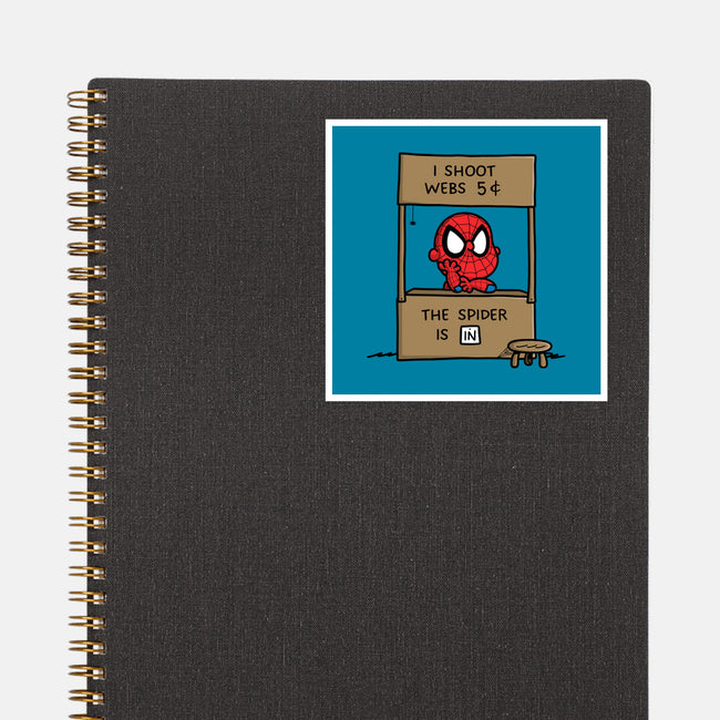 Spider Help-None-Glossy-Sticker-Barbadifuoco