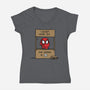 Spider Help-Womens-V-Neck-Tee-Barbadifuoco