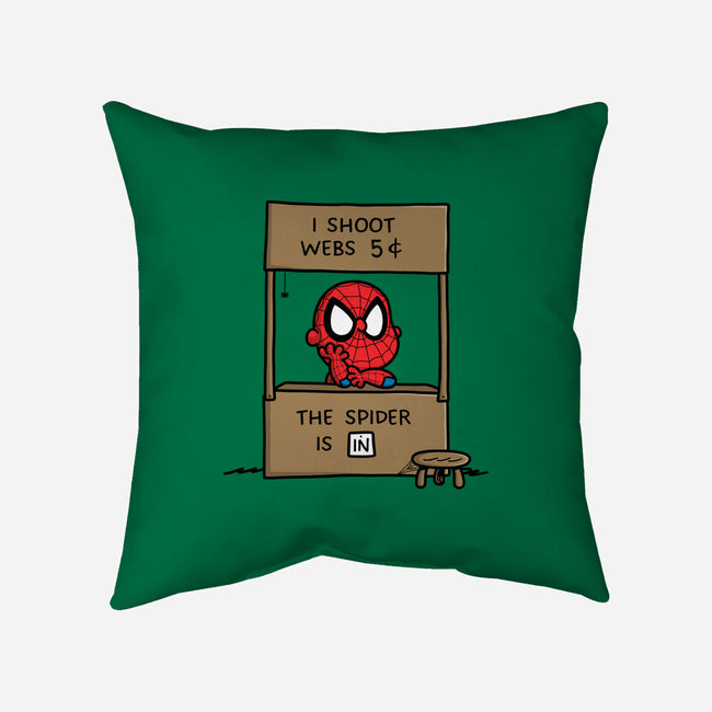 Spider Help-None-Removable Cover w Insert-Throw Pillow-Barbadifuoco