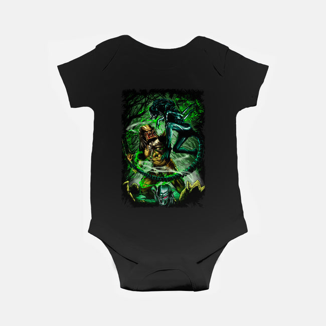 Battle Of Aliens-Baby-Basic-Onesie-Conjura Geek