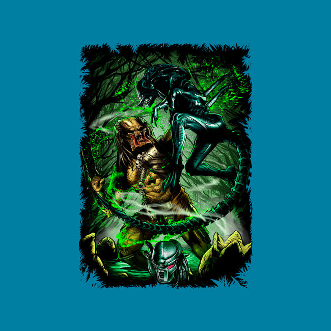 Battle Of Aliens-Womens-Basic-Tee-Conjura Geek