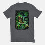 Battle Of Aliens-Womens-Basic-Tee-Conjura Geek