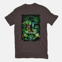 Battle Of Aliens-Womens-Basic-Tee-Conjura Geek