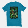 Battle Of Aliens-Womens-Basic-Tee-Conjura Geek