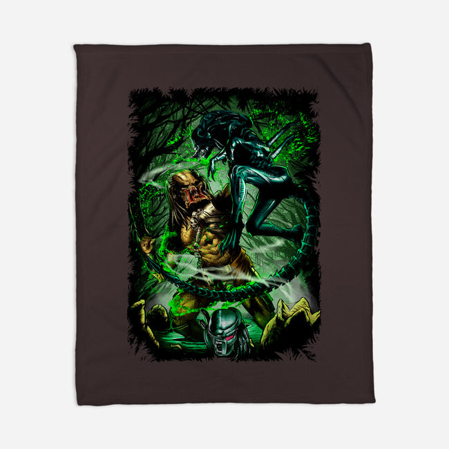 Battle Of Aliens-None-Fleece-Blanket-Conjura Geek