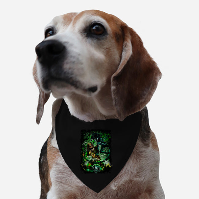 Battle Of Aliens-Dog-Adjustable-Pet Collar-Conjura Geek