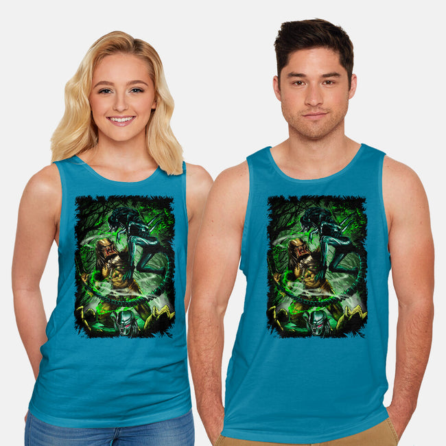 Battle Of Aliens-Unisex-Basic-Tank-Conjura Geek