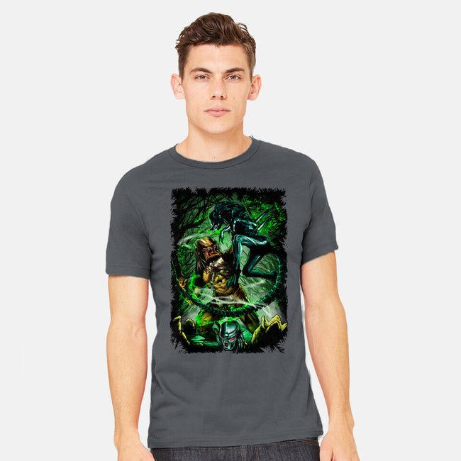 Battle Of Aliens-Mens-Heavyweight-Tee-Conjura Geek