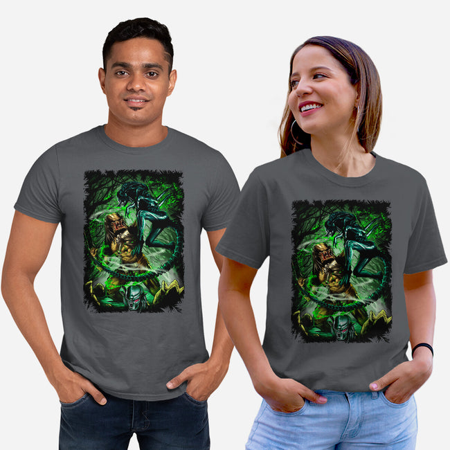 Battle Of Aliens-Unisex-Basic-Tee-Conjura Geek