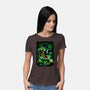 Battle Of Aliens-Womens-Basic-Tee-Conjura Geek