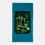 Battle Of Aliens-None-Beach-Towel-Conjura Geek