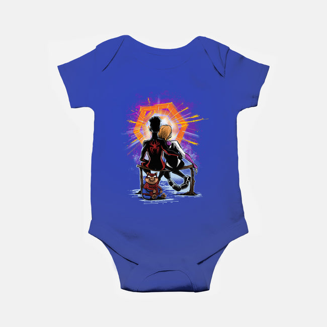 Spiders Gazing At The Moon-Baby-Basic-Onesie-zascanauta