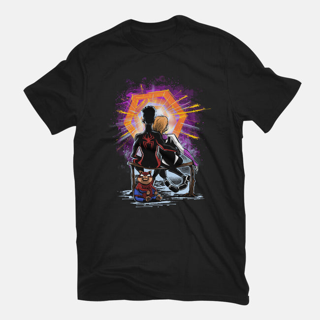 Spiders Gazing At The Moon-Mens-Basic-Tee-zascanauta