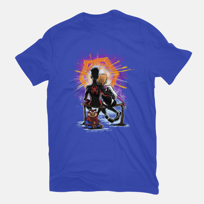 Spiders Gazing At The Moon-Mens-Basic-Tee-zascanauta